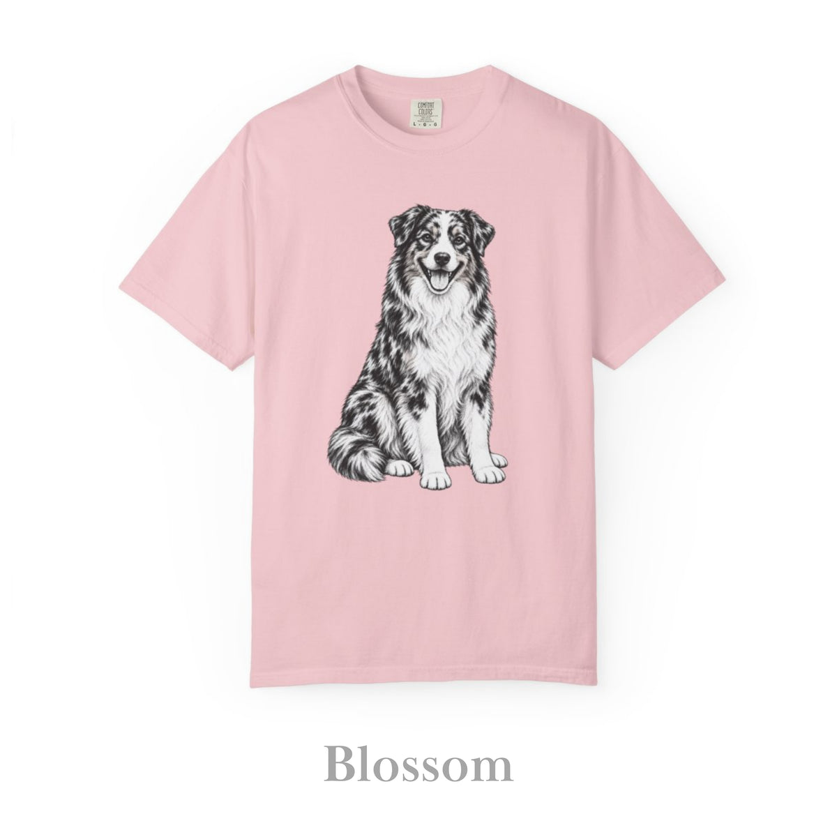 Australian Shepherd , Illustrated Unisex T-Shirt | Exceptional Comfort