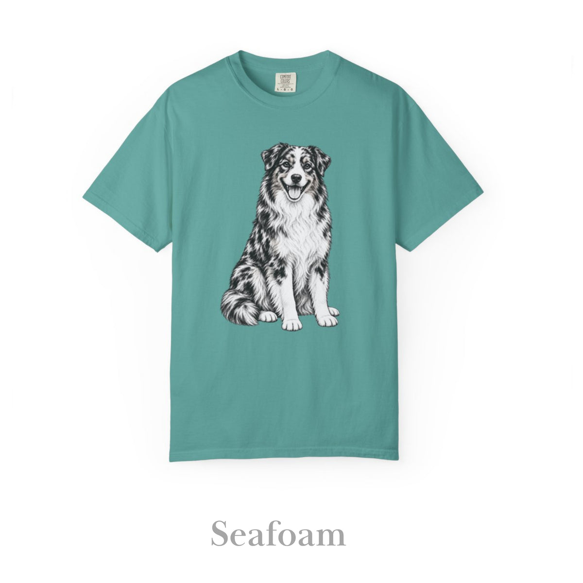 Australian Shepherd , Illustrated Unisex T-Shirt | Exceptional Comfort