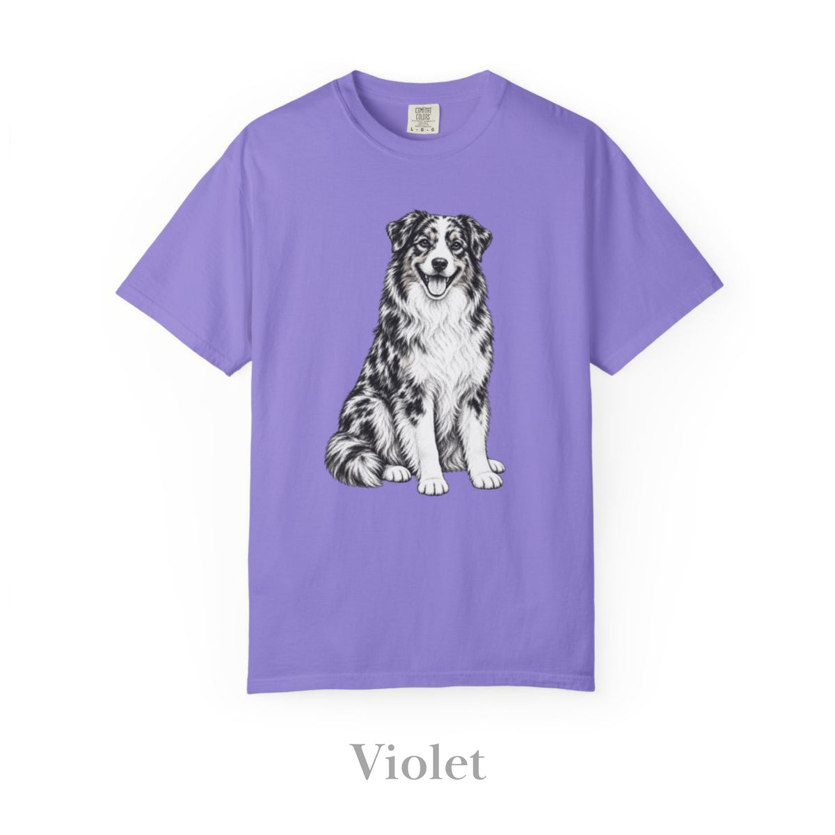 Australian Shepherd , Illustrated Unisex T-Shirt | Exceptional Comfort