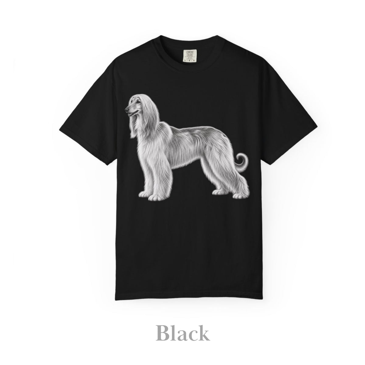 Afghan Hound, Illustrated Unisex T-Shirt | Exceptional Comfort