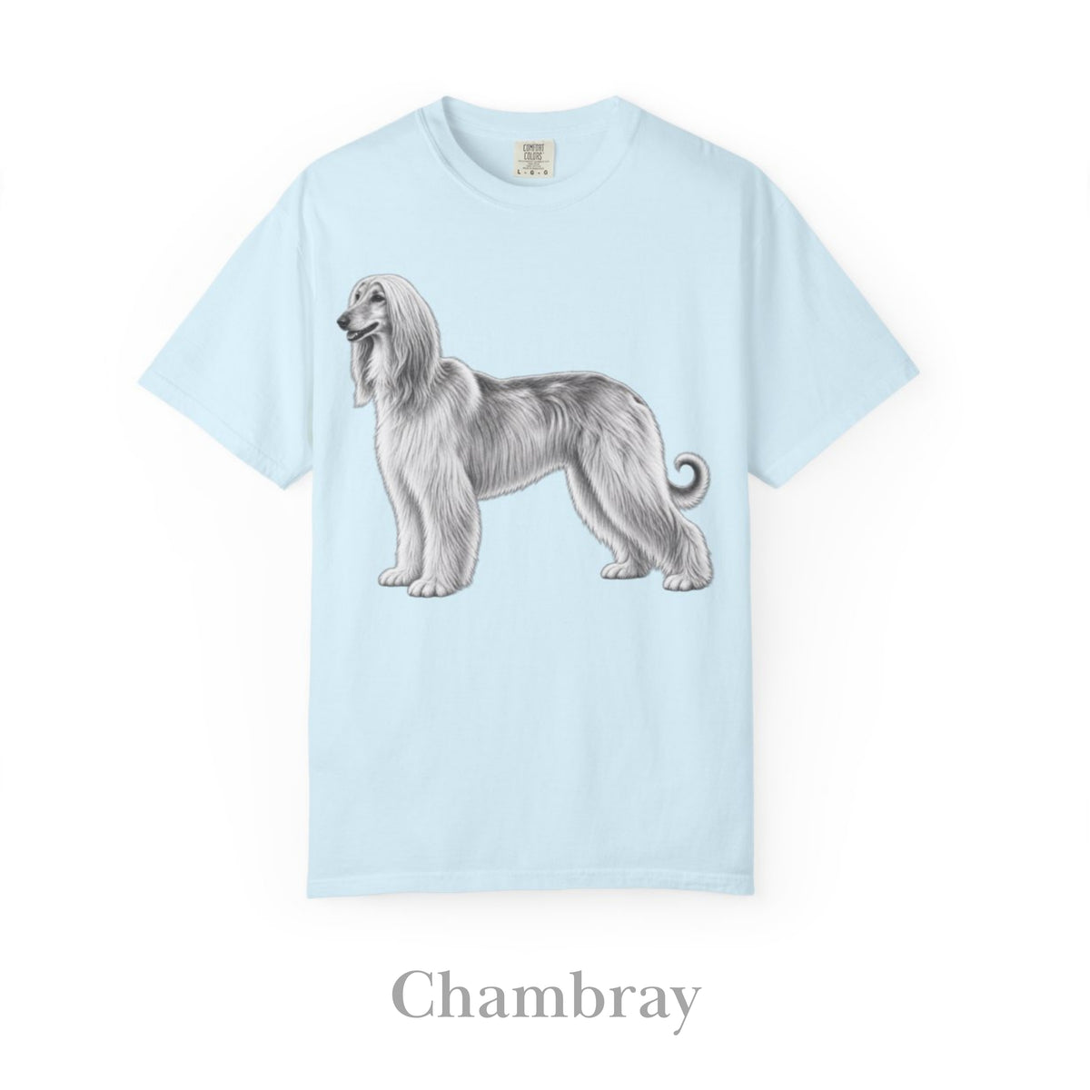 Afghan Hound, Illustrated Unisex T-Shirt | Exceptional Comfort
