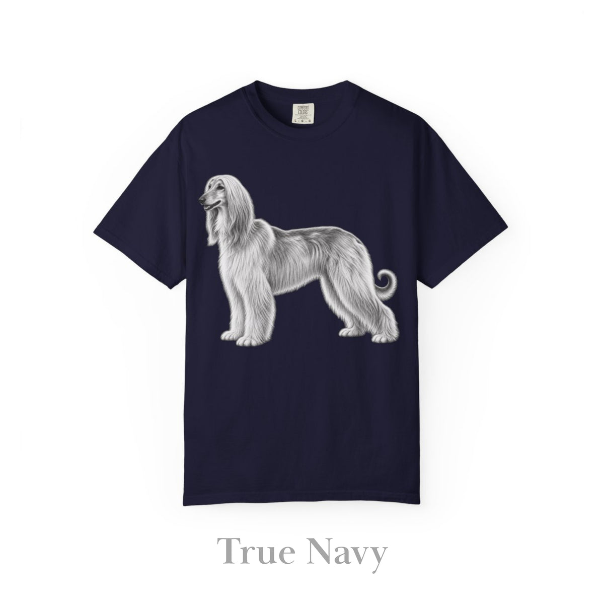 Afghan Hound, Illustrated Unisex T-Shirt | Exceptional Comfort
