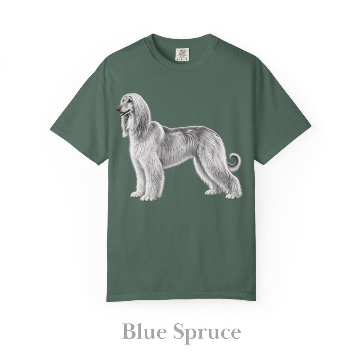 Afghan Hound, Illustrated Unisex T-Shirt | Exceptional Comfort