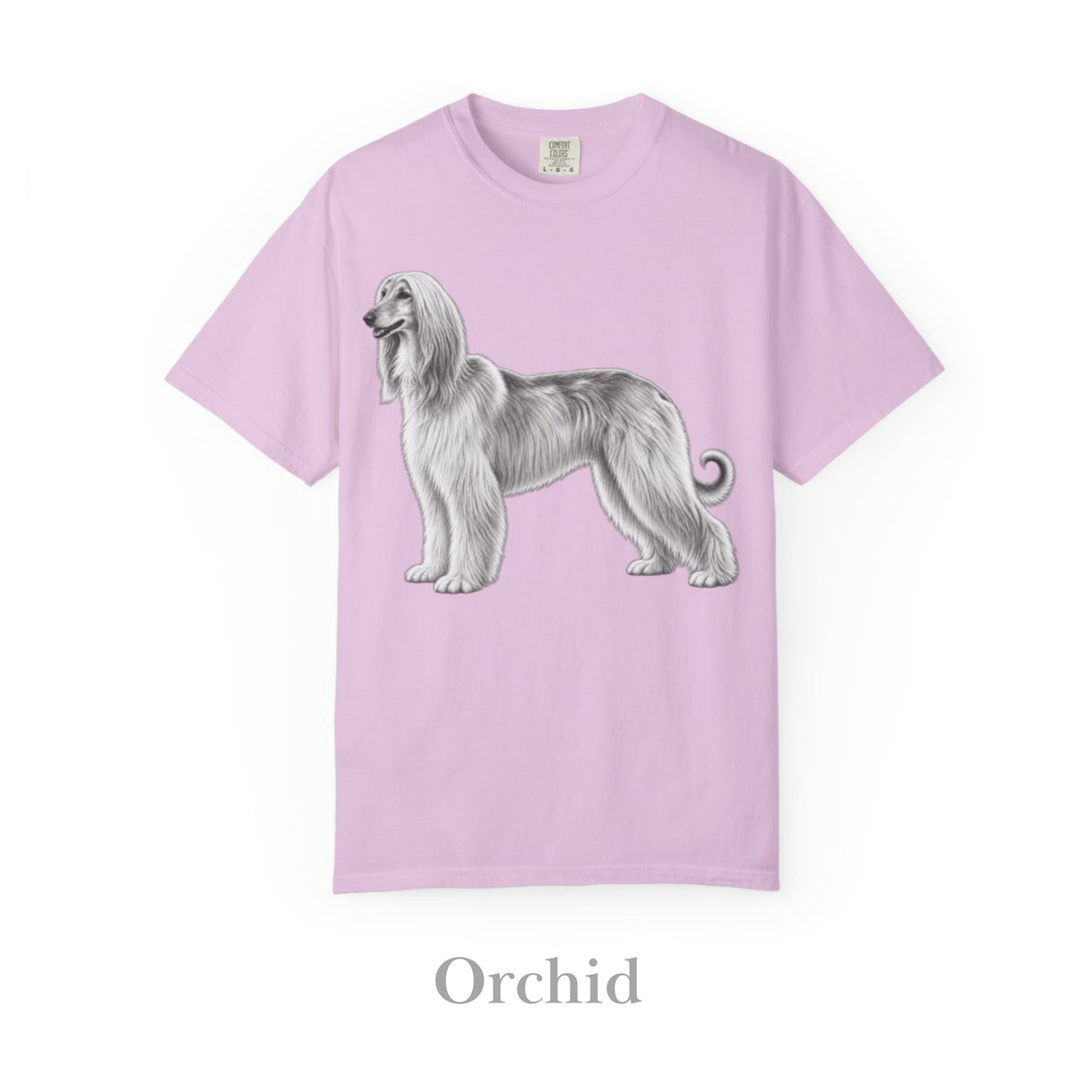 Afghan Hound, Illustrated Unisex T-Shirt | Exceptional Comfort