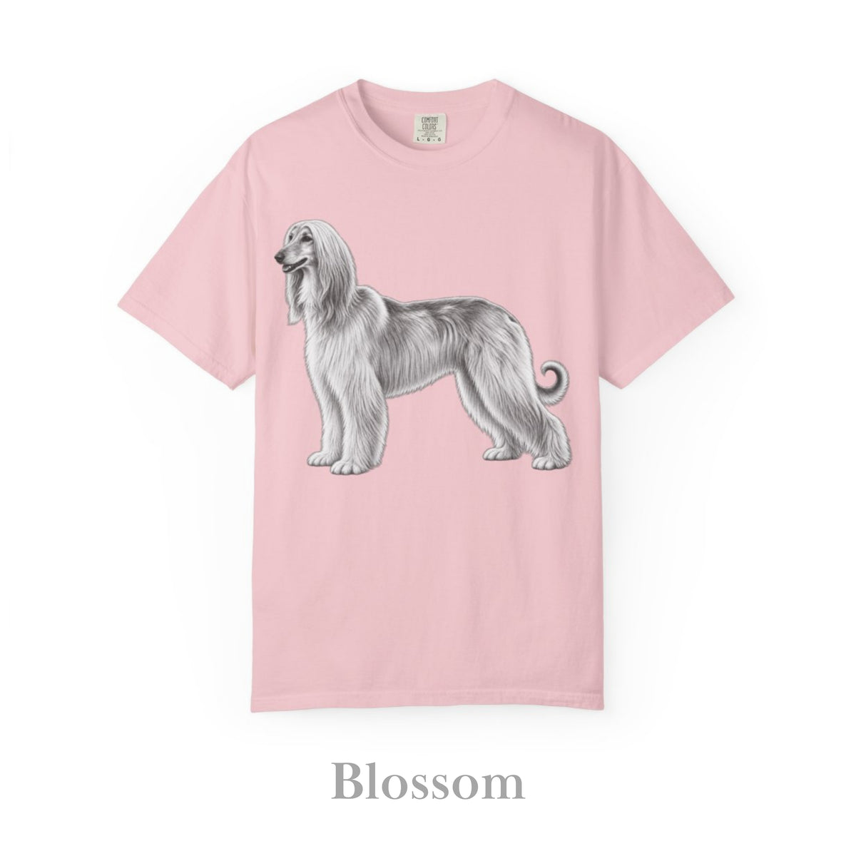 Afghan Hound, Illustrated Unisex T-Shirt | Exceptional Comfort