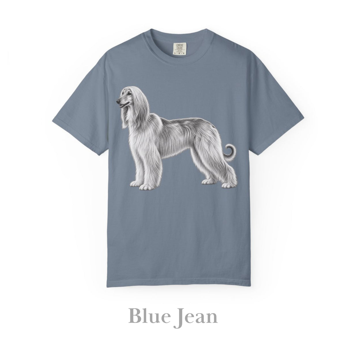 Afghan Hound, Illustrated Unisex T-Shirt | Exceptional Comfort