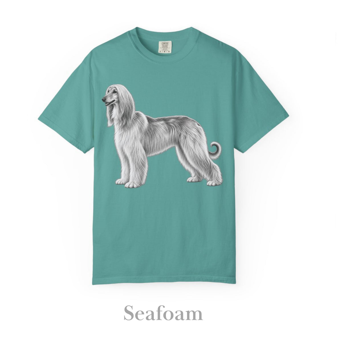 Afghan Hound, Illustrated Unisex T-Shirt | Exceptional Comfort