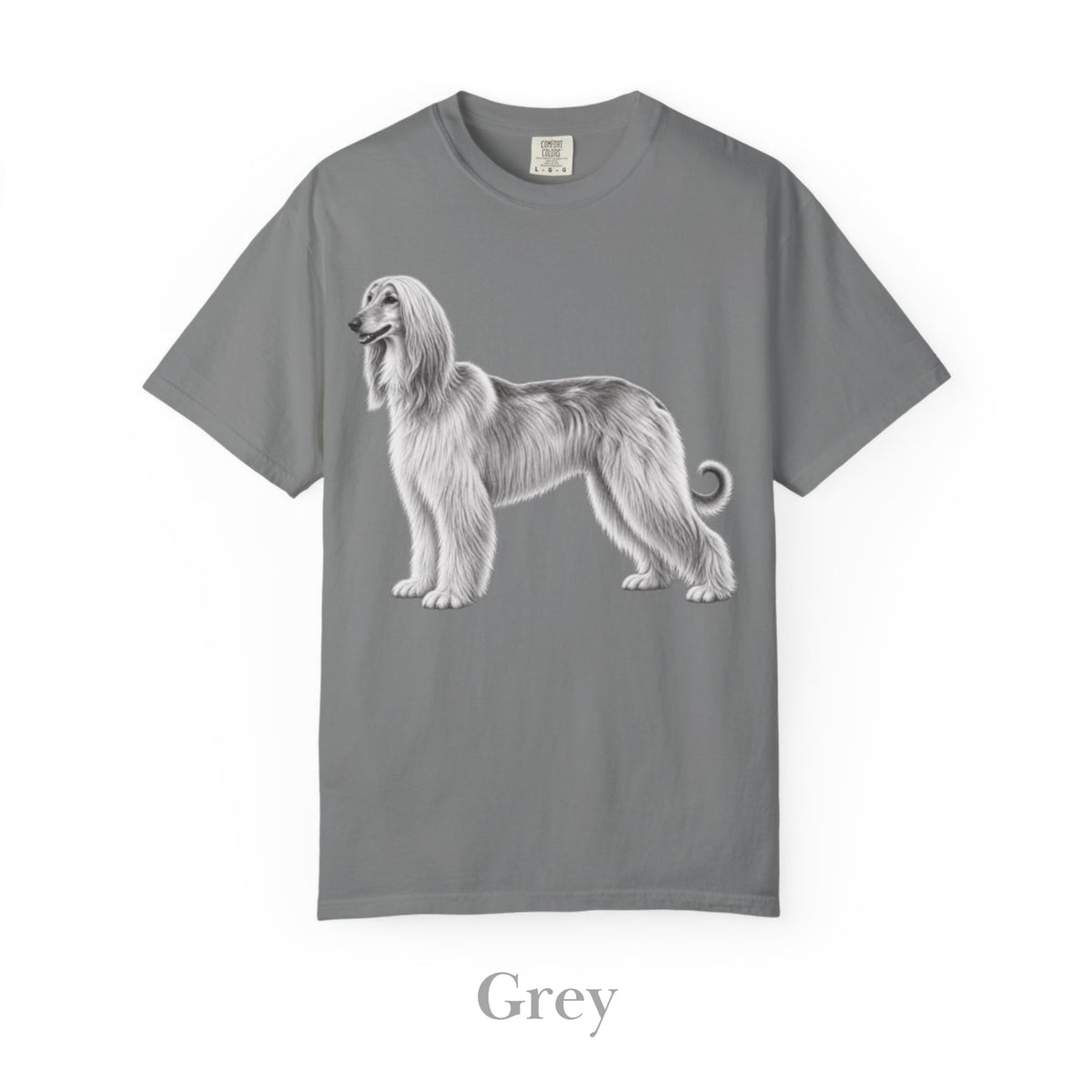 Afghan Hound, Illustrated Unisex T-Shirt | Exceptional Comfort