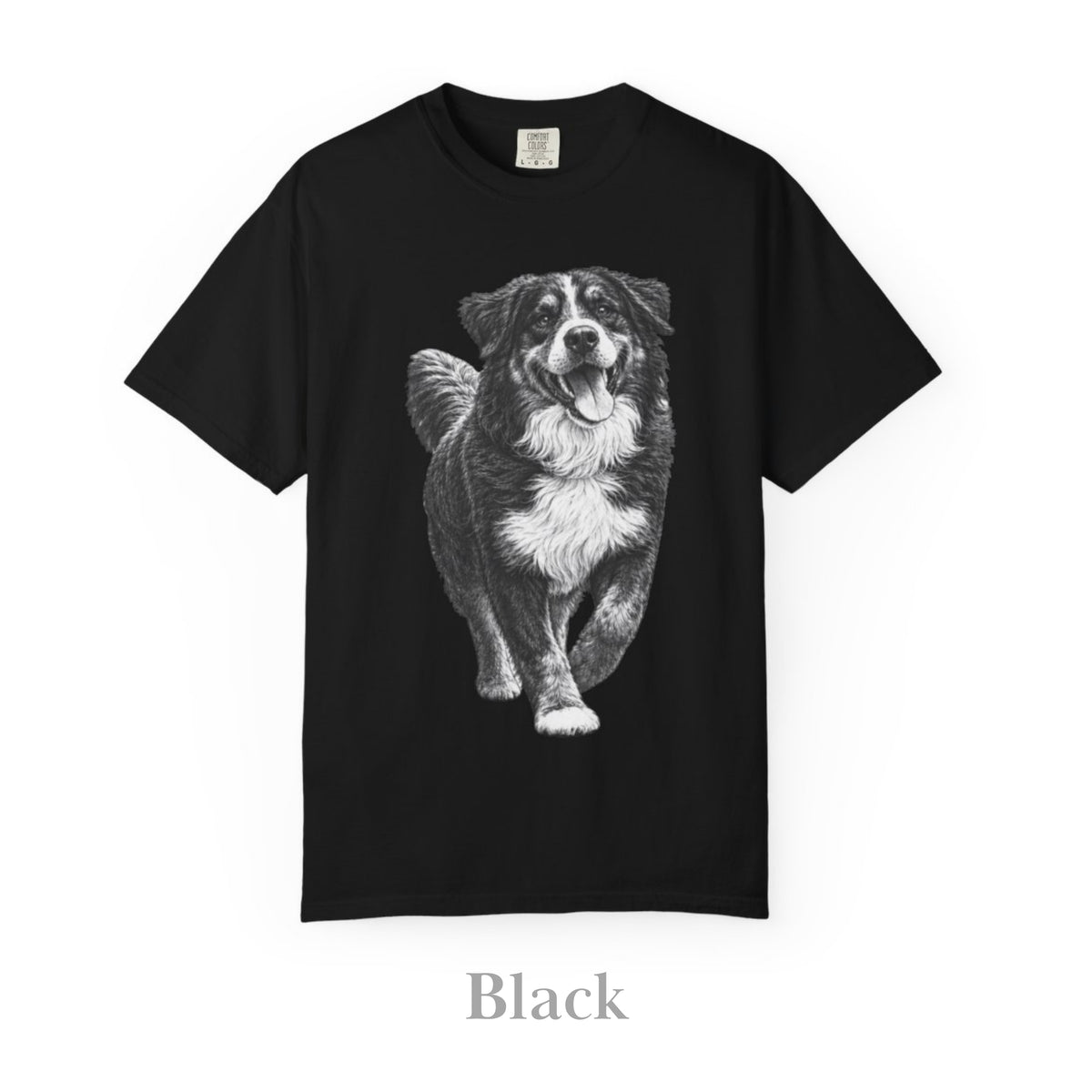 Bernese Mountain Dog , Illustrated Unisex T-Shirt | Exceptional Comfort