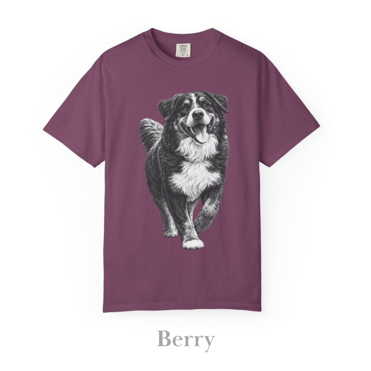 Bernese Mountain Dog , Illustrated Unisex T-Shirt | Exceptional Comfort