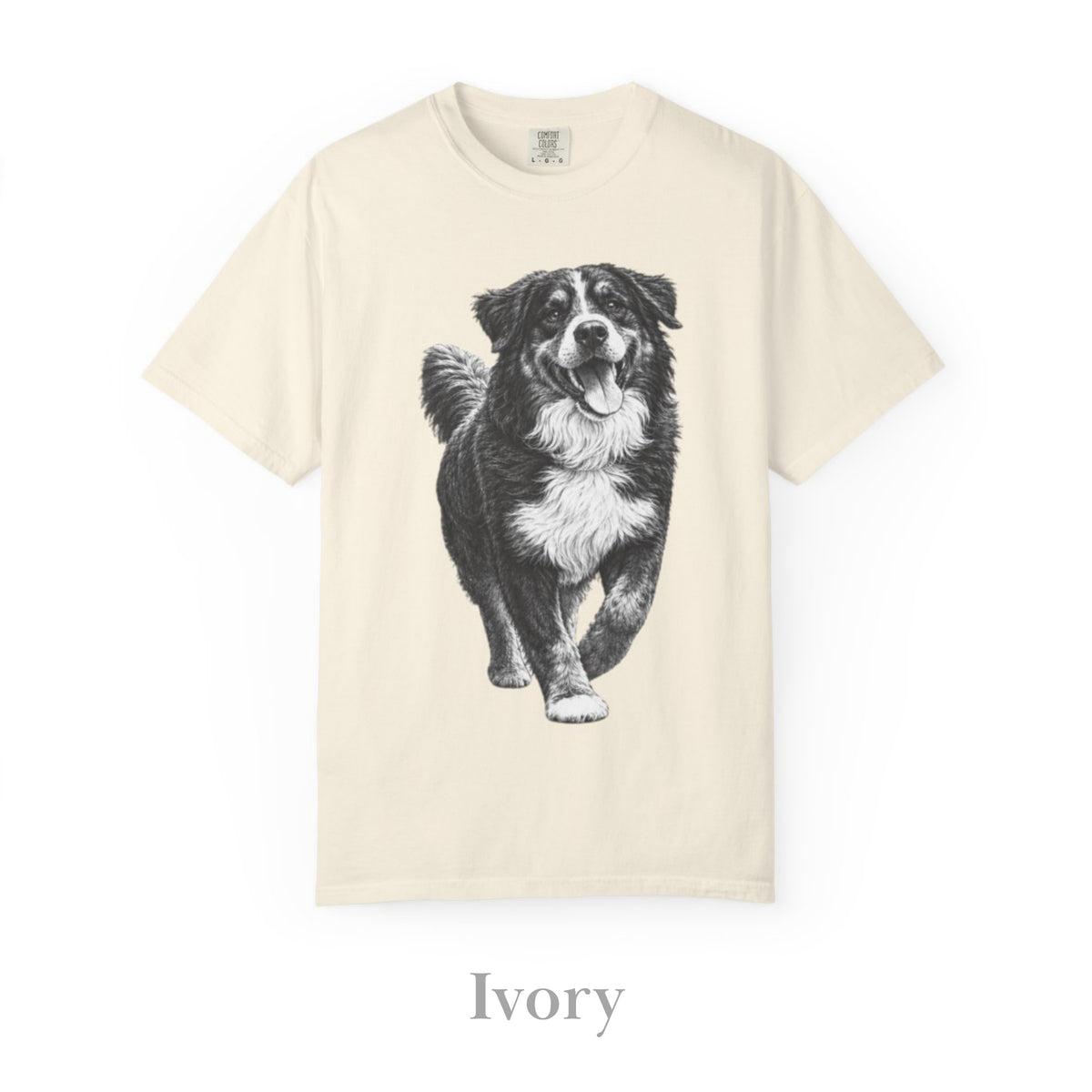 Bernese Mountain Dog , Illustrated Unisex T-Shirt | Exceptional Comfort