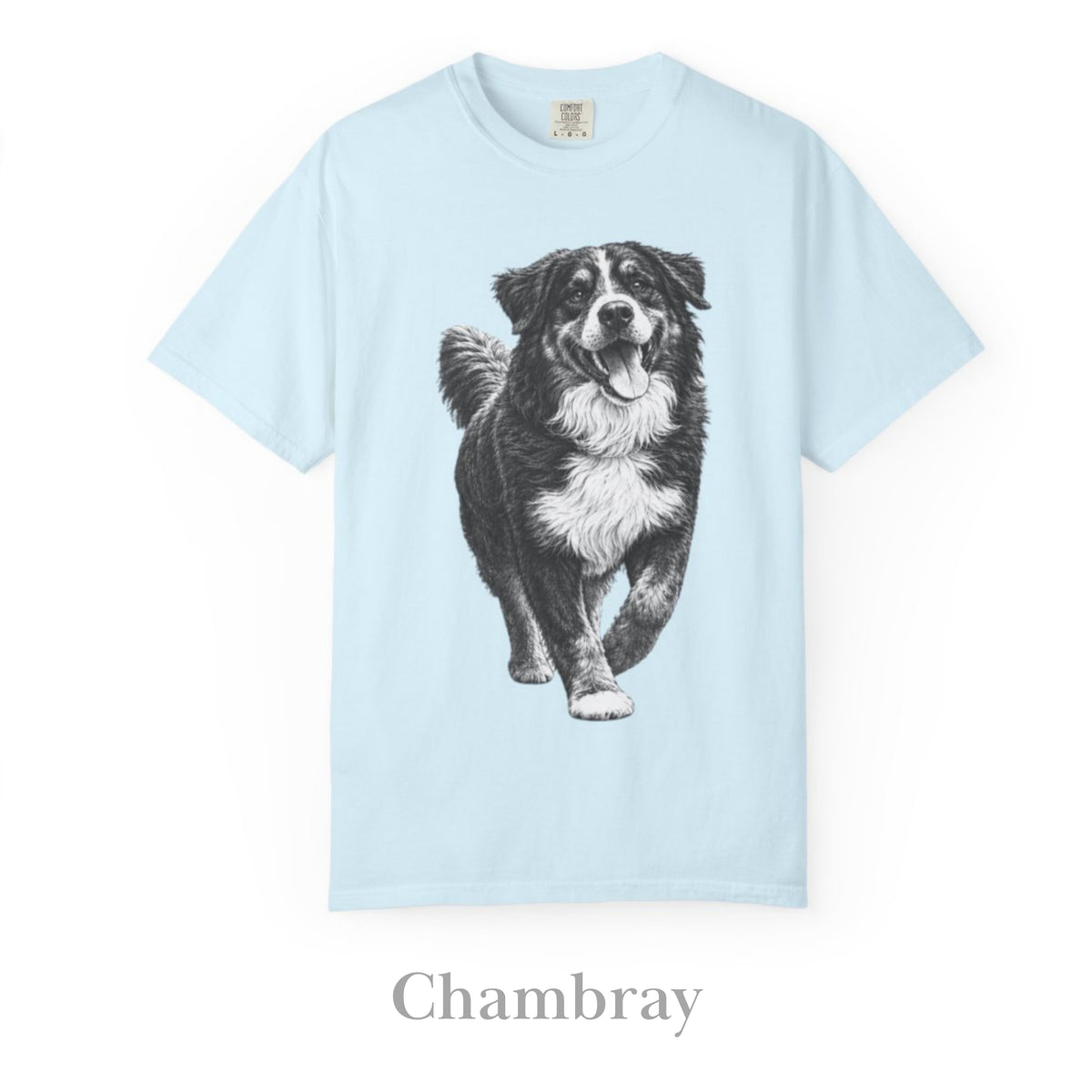 Bernese Mountain Dog , Illustrated Unisex T-Shirt | Exceptional Comfort