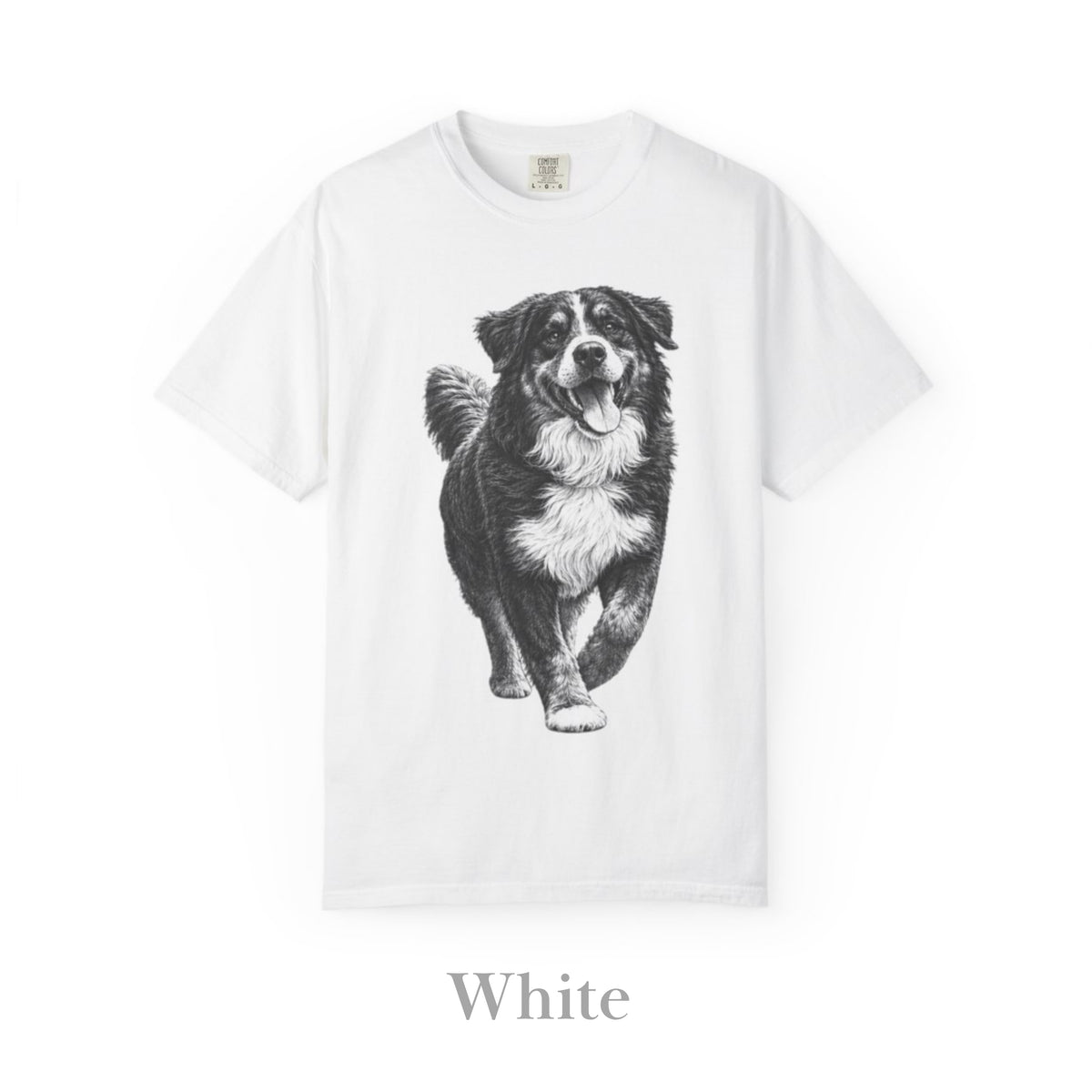 Bernese Mountain Dog , Illustrated Unisex T-Shirt | Exceptional Comfort
