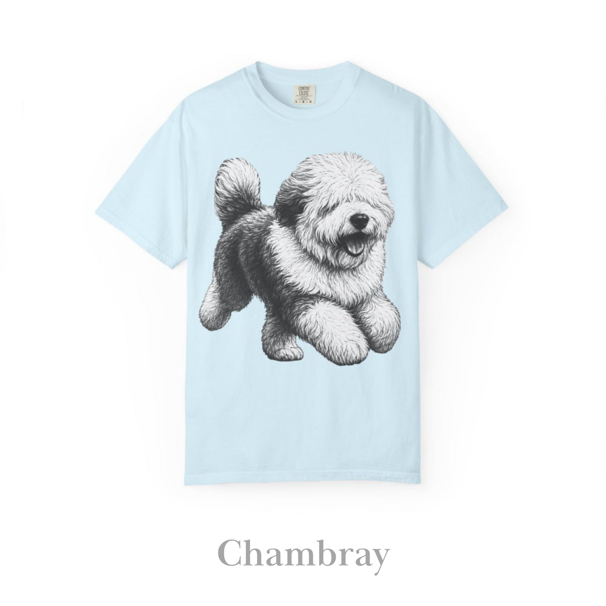 Old English Sheepdog, Illustrated Unisex T-Shirt | Exceptional Comfort