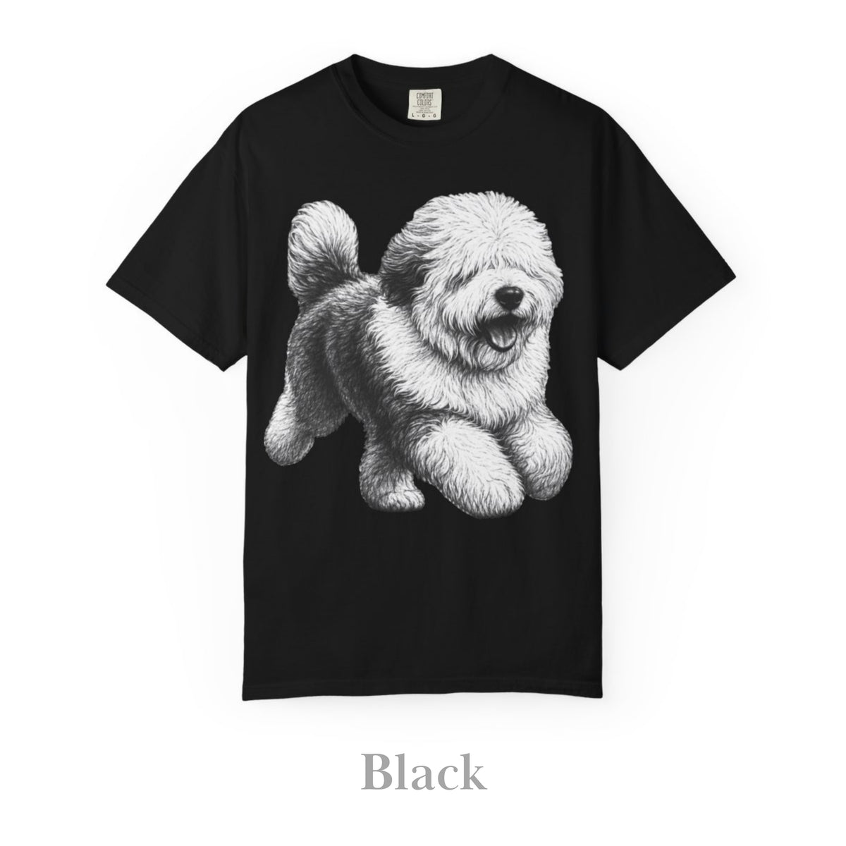 Old English Sheepdog, Illustrated Unisex T-Shirt | Exceptional Comfort