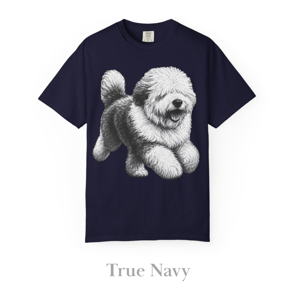 Old English Sheepdog, Illustrated Unisex T-Shirt | Exceptional Comfort
