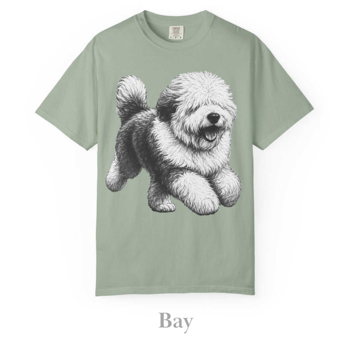 Old English Sheepdog, Illustrated Unisex T-Shirt | Exceptional Comfort