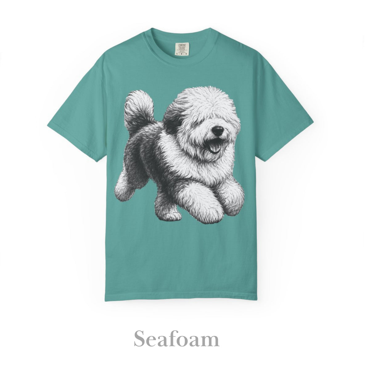 Old English Sheepdog, Illustrated Unisex T-Shirt | Exceptional Comfort