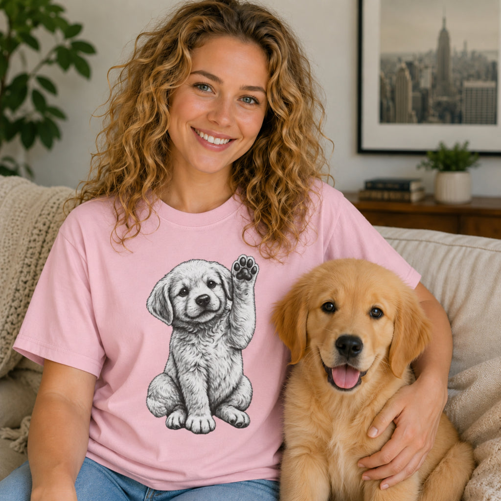 Golden Retriever Puppy: Very Comfortable Unisex T-shirt