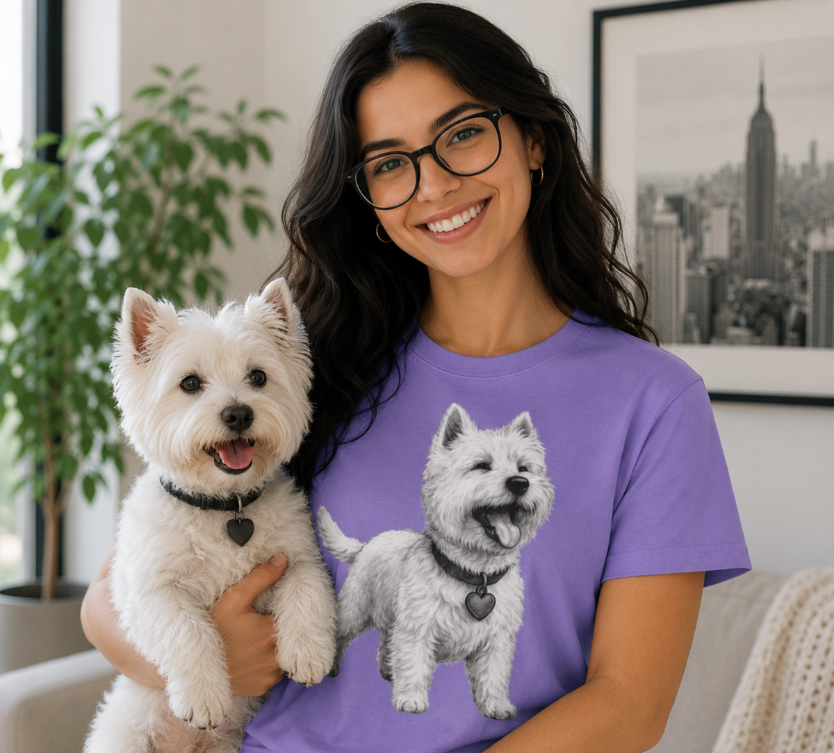 West Highland Terrier: Very Comfortable Unisex T-shirt