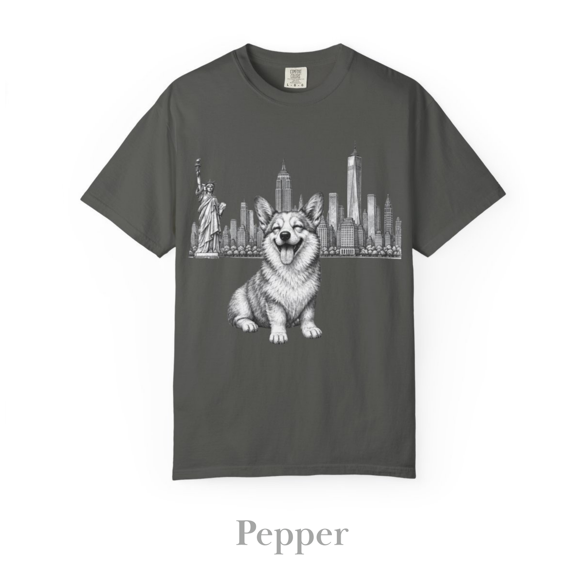 Corgi in New York: Very Comfortable Unisex T-shirt