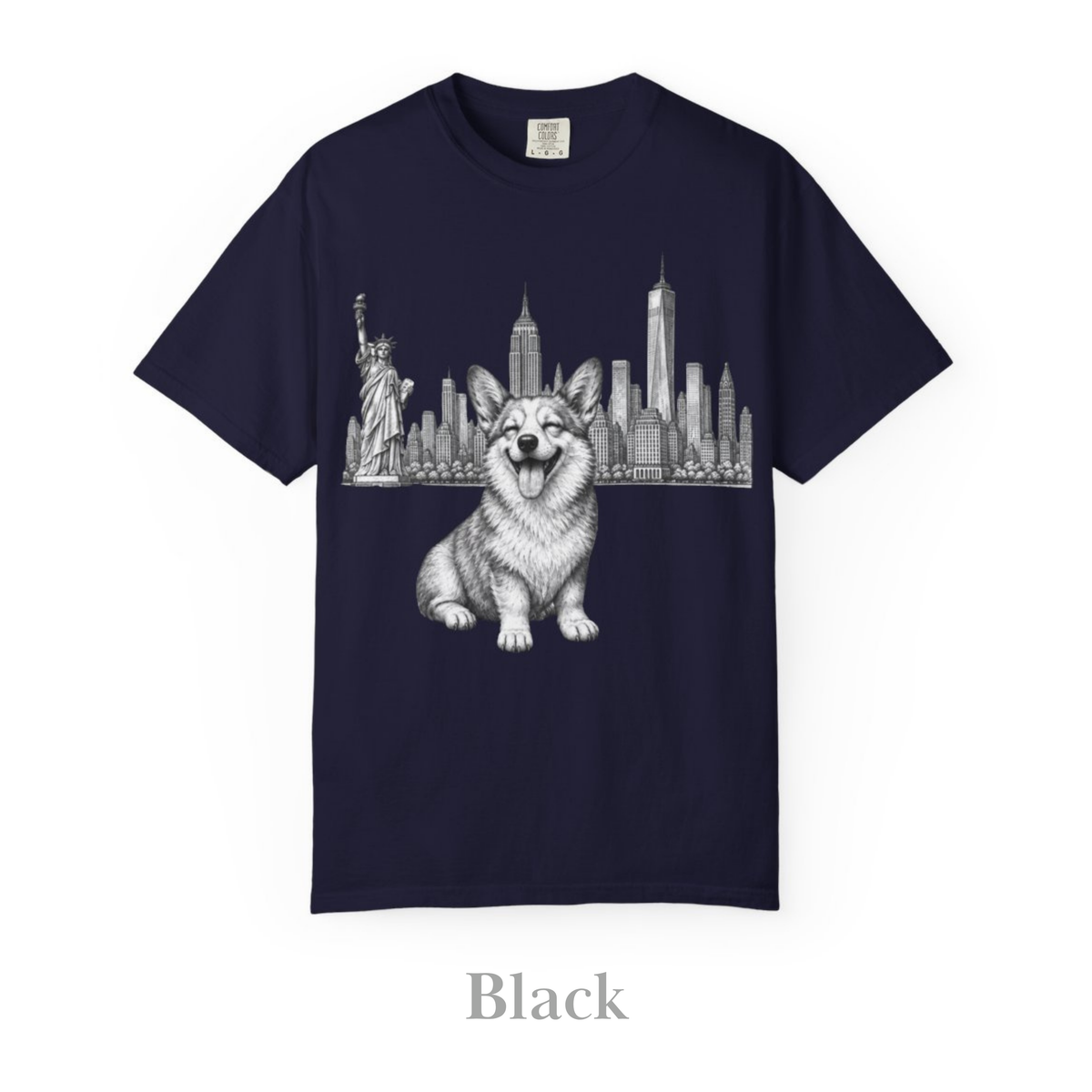 Corgi in New York: Very Comfortable Unisex T-shirt