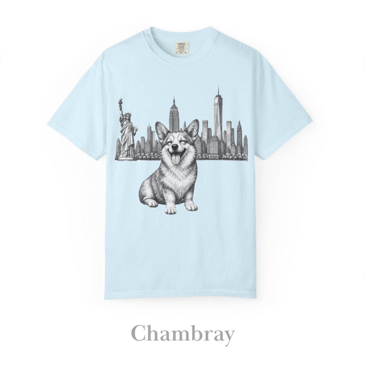 Corgi in New York: Very Comfortable Unisex T-shirt