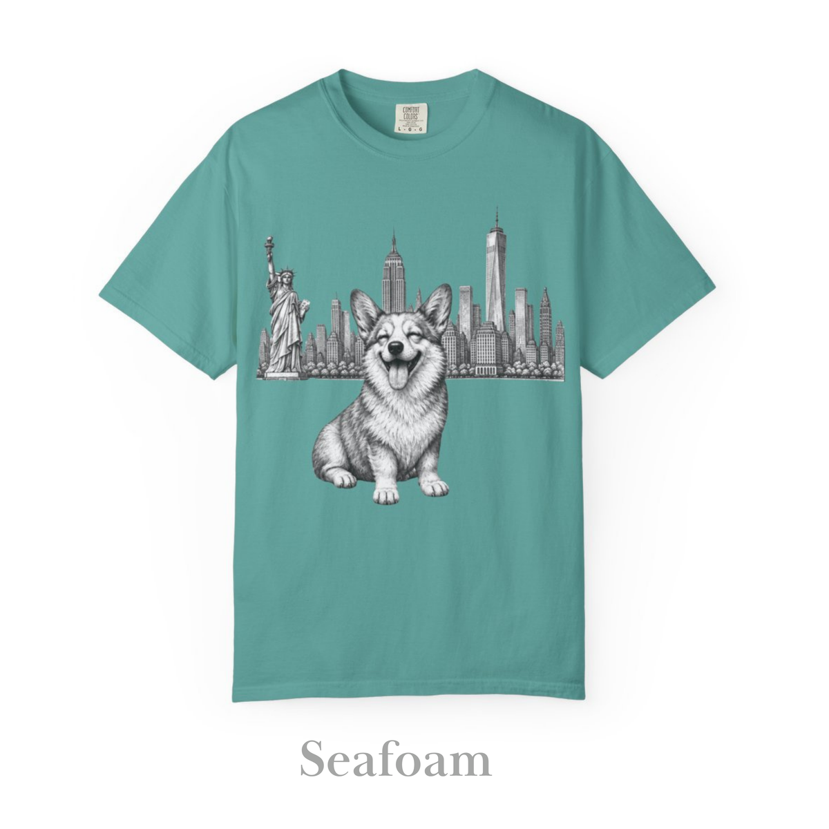 Corgi in New York: Very Comfortable Unisex T-shirt