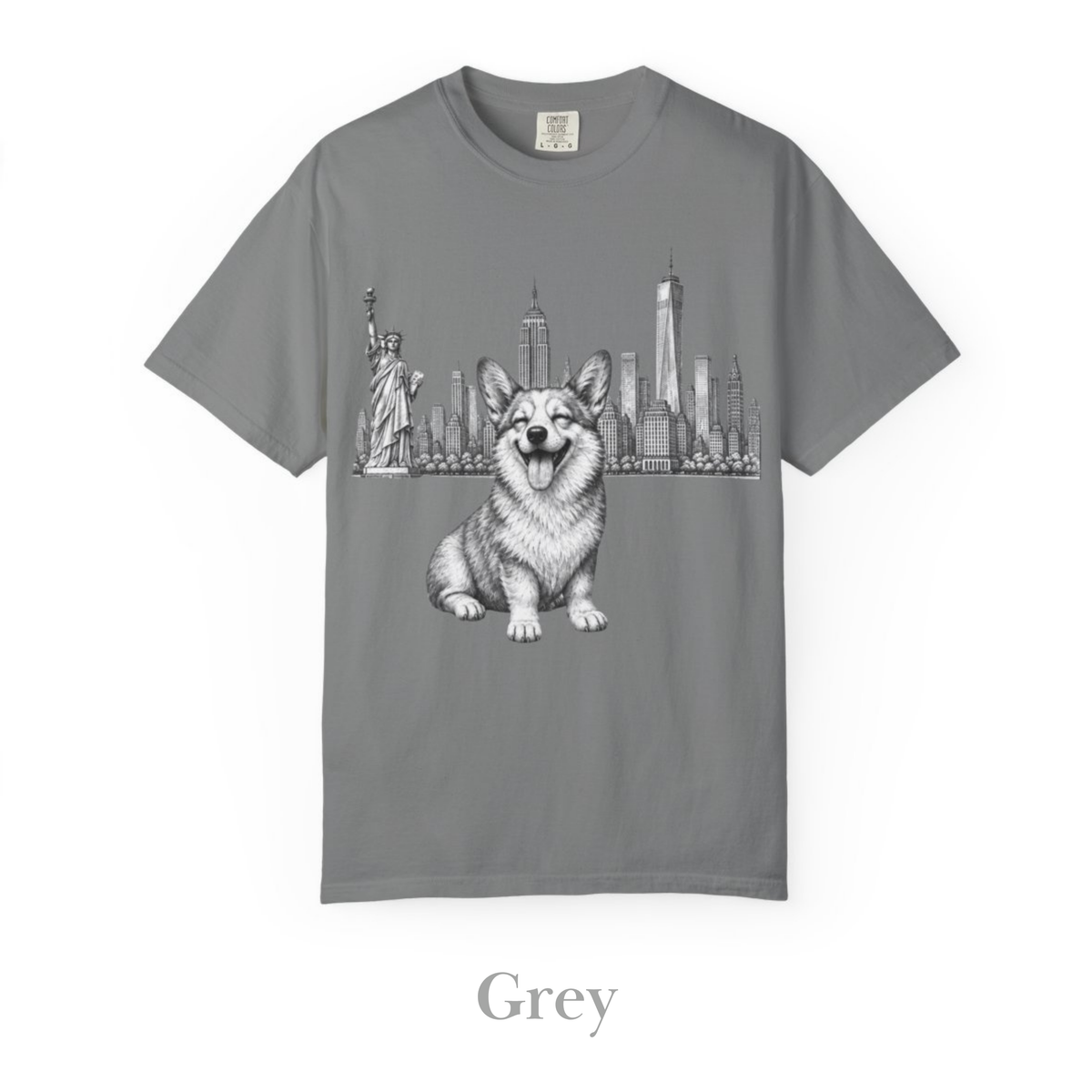Corgi in New York: Very Comfortable Unisex T-shirt