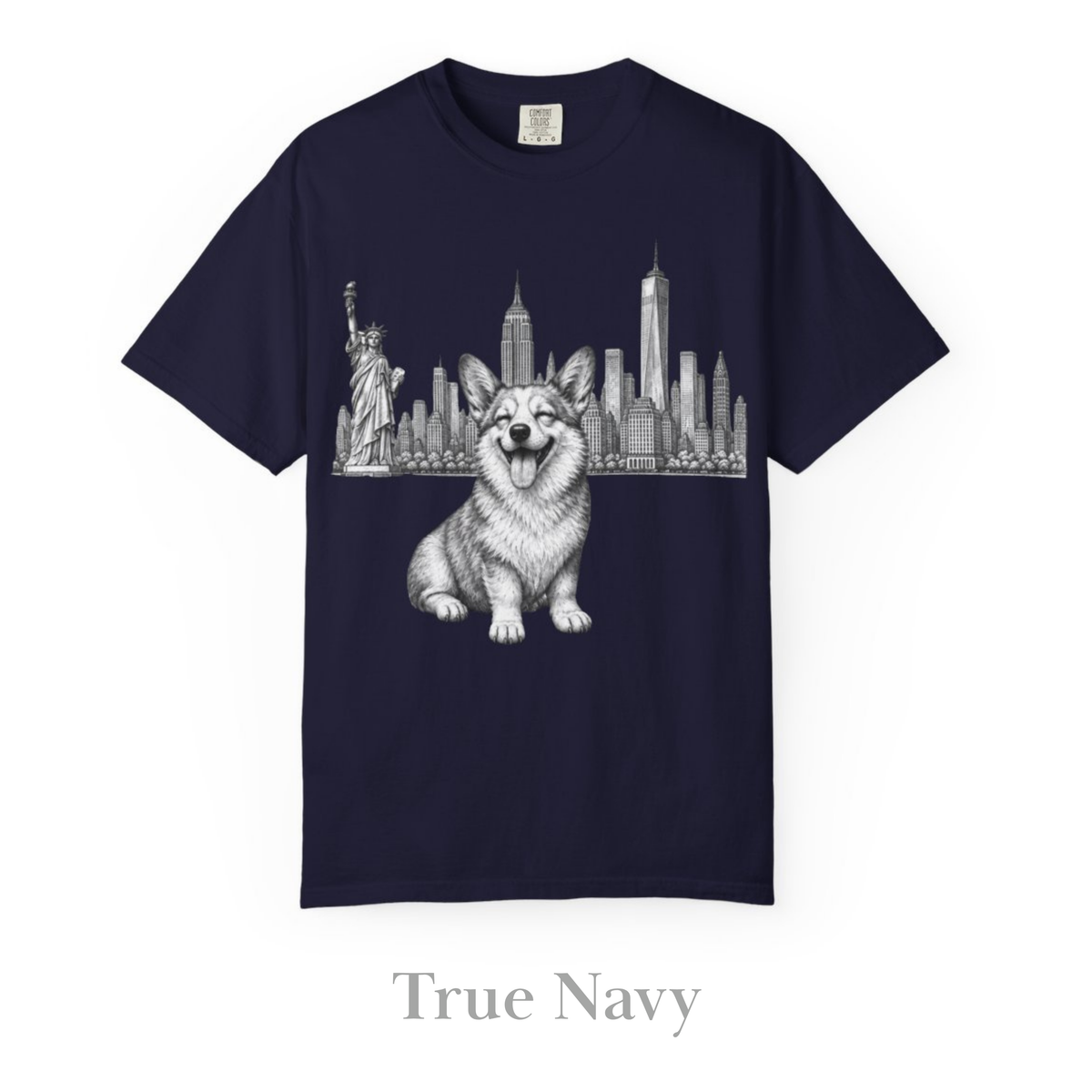 Corgi in New York: Very Comfortable Unisex T-shirt