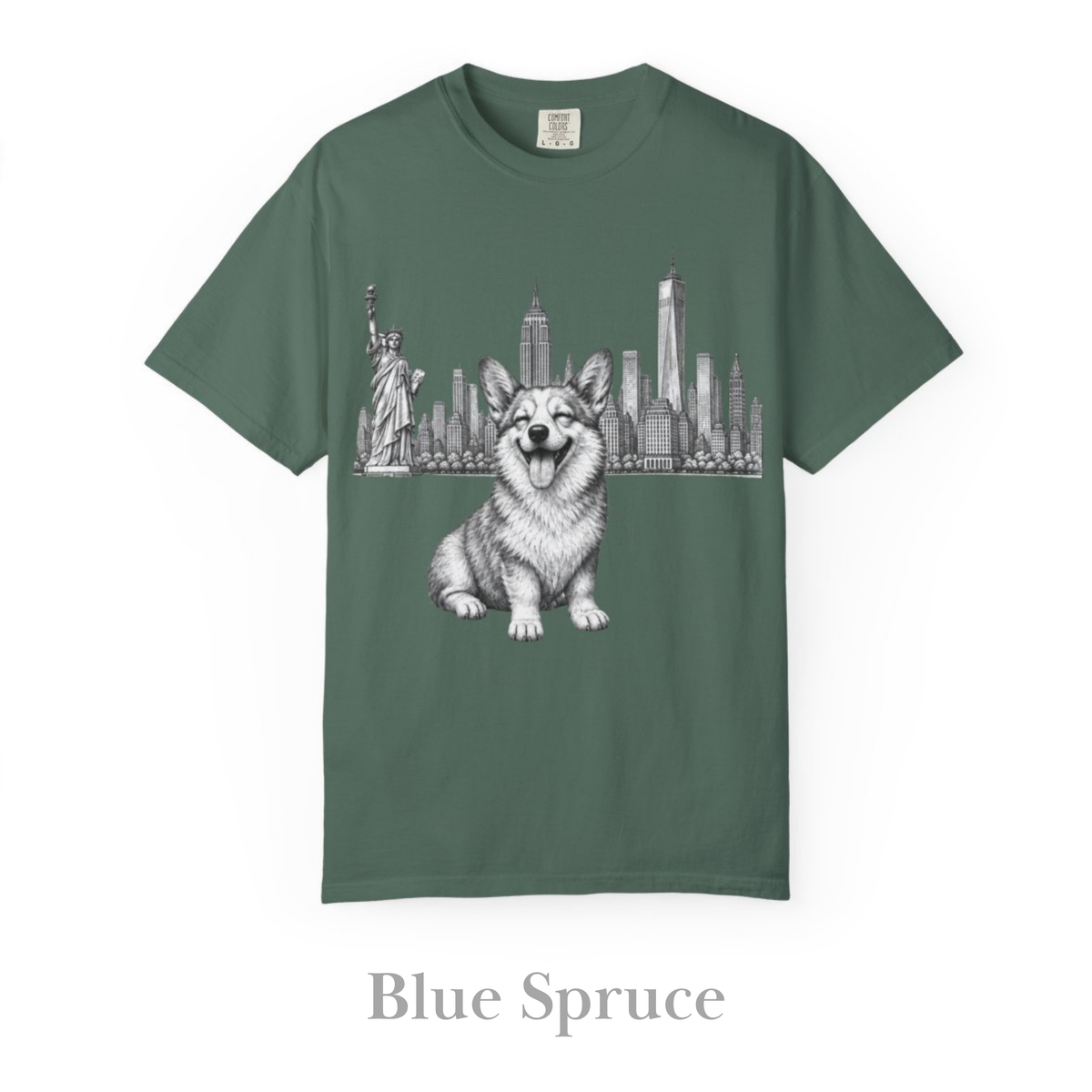 Corgi in New York: Very Comfortable Unisex T-shirt
