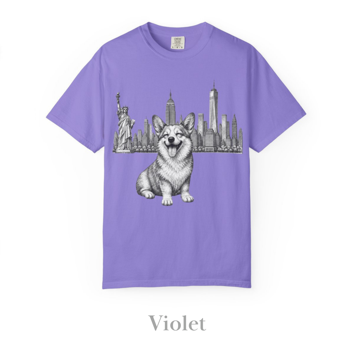 Corgi in New York: Very Comfortable Unisex T-shirt