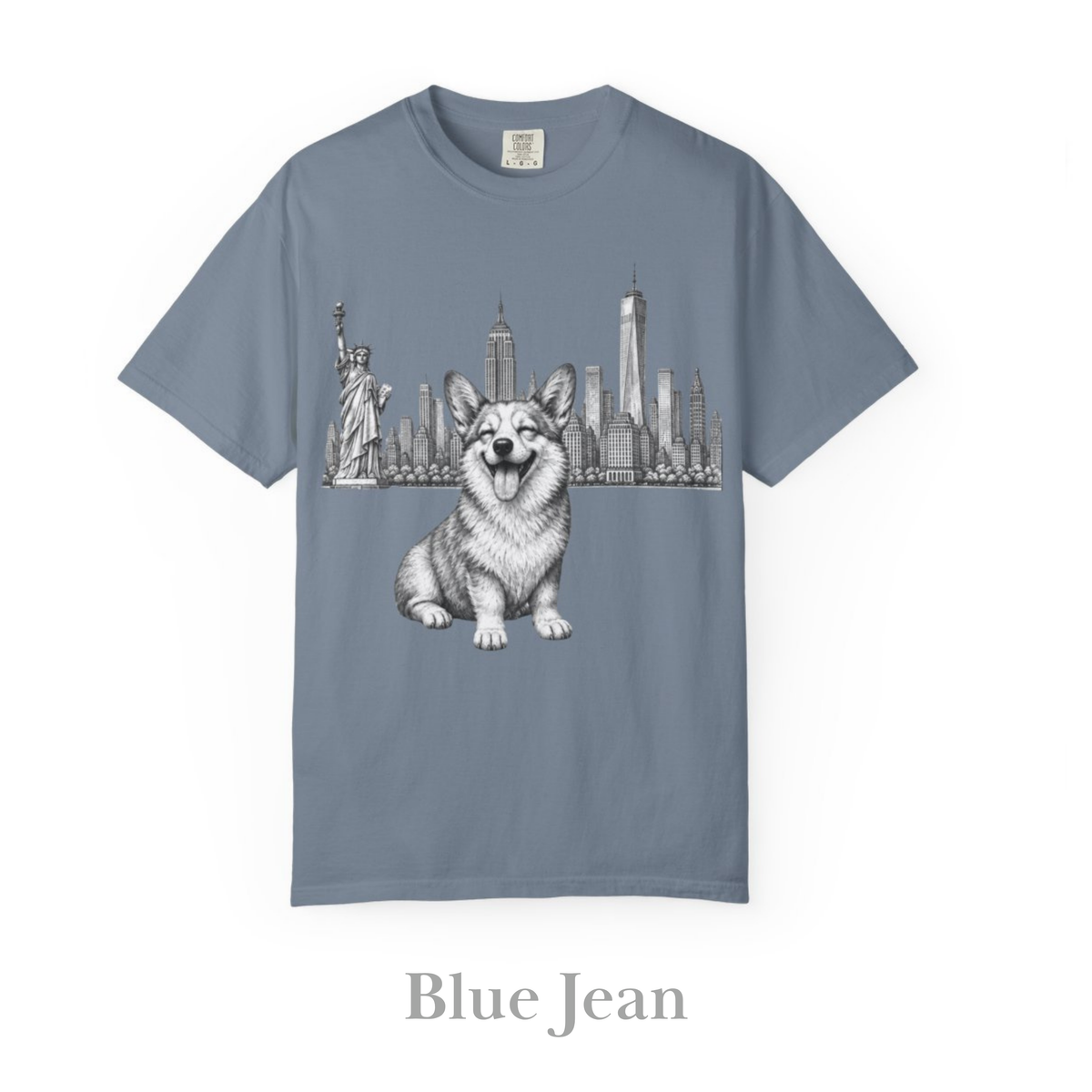 Corgi in New York: Very Comfortable Unisex T-shirt