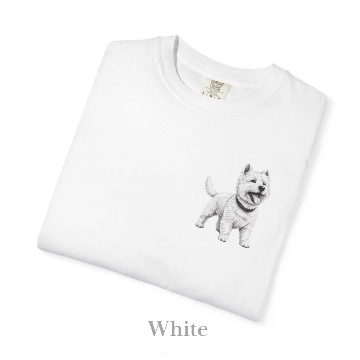 West Highland Terrier , Illustrated Unisex T-Shirt | Exceptional Comfort
