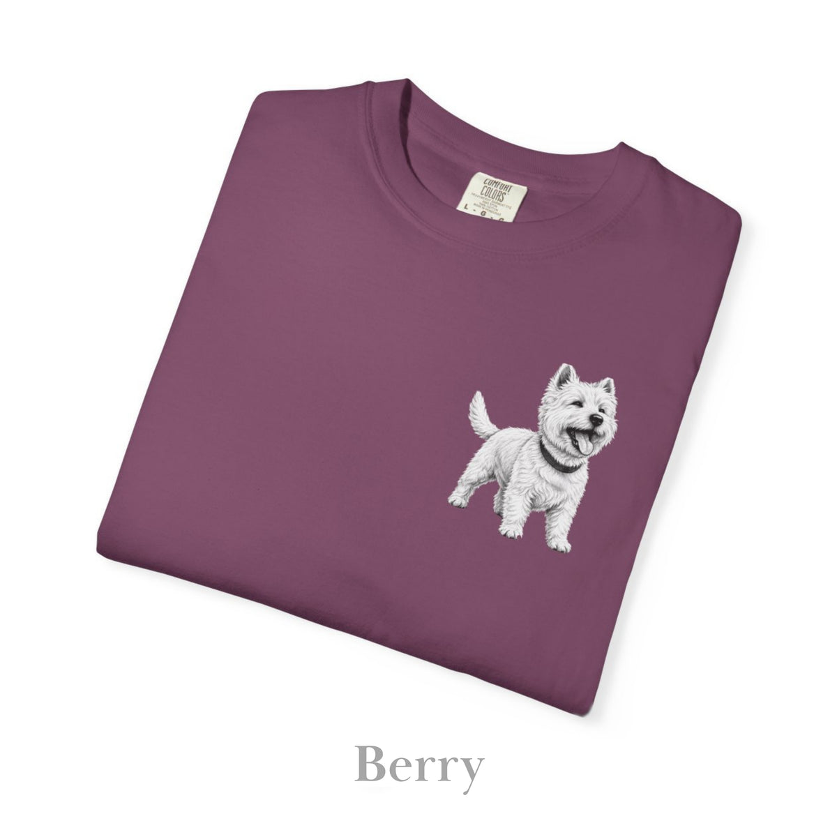 West Highland Terrier , Illustrated Unisex T-Shirt | Exceptional Comfort