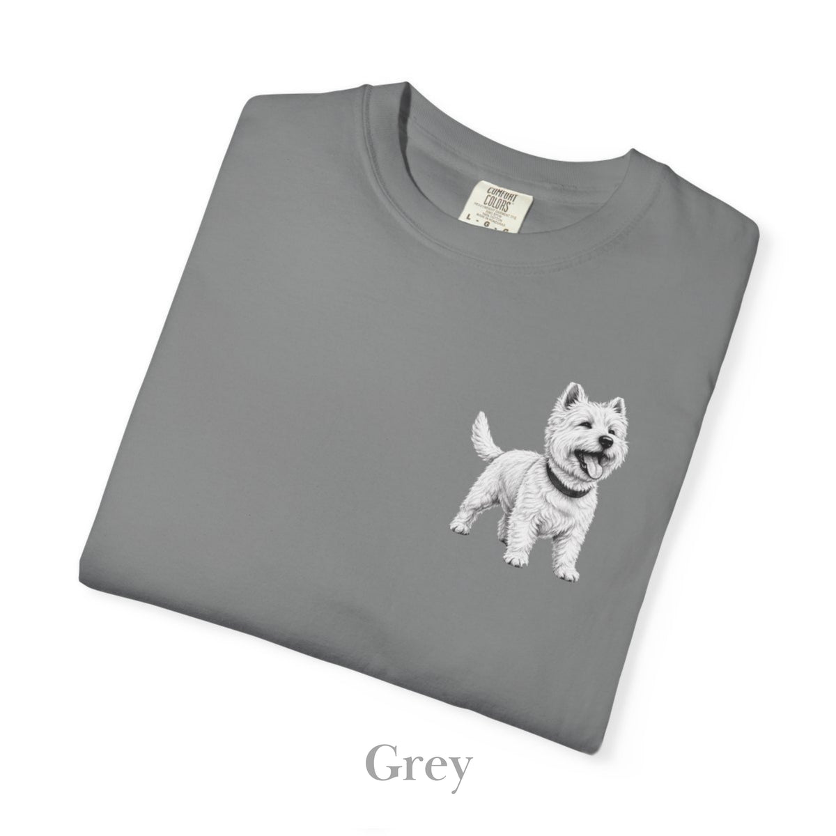 West Highland Terrier , Illustrated Unisex T-Shirt | Exceptional Comfort