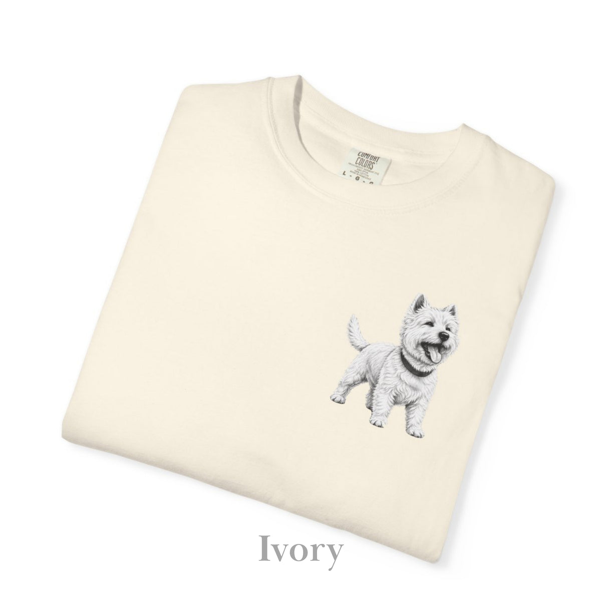 West Highland Terrier , Illustrated Unisex T-Shirt | Exceptional Comfort
