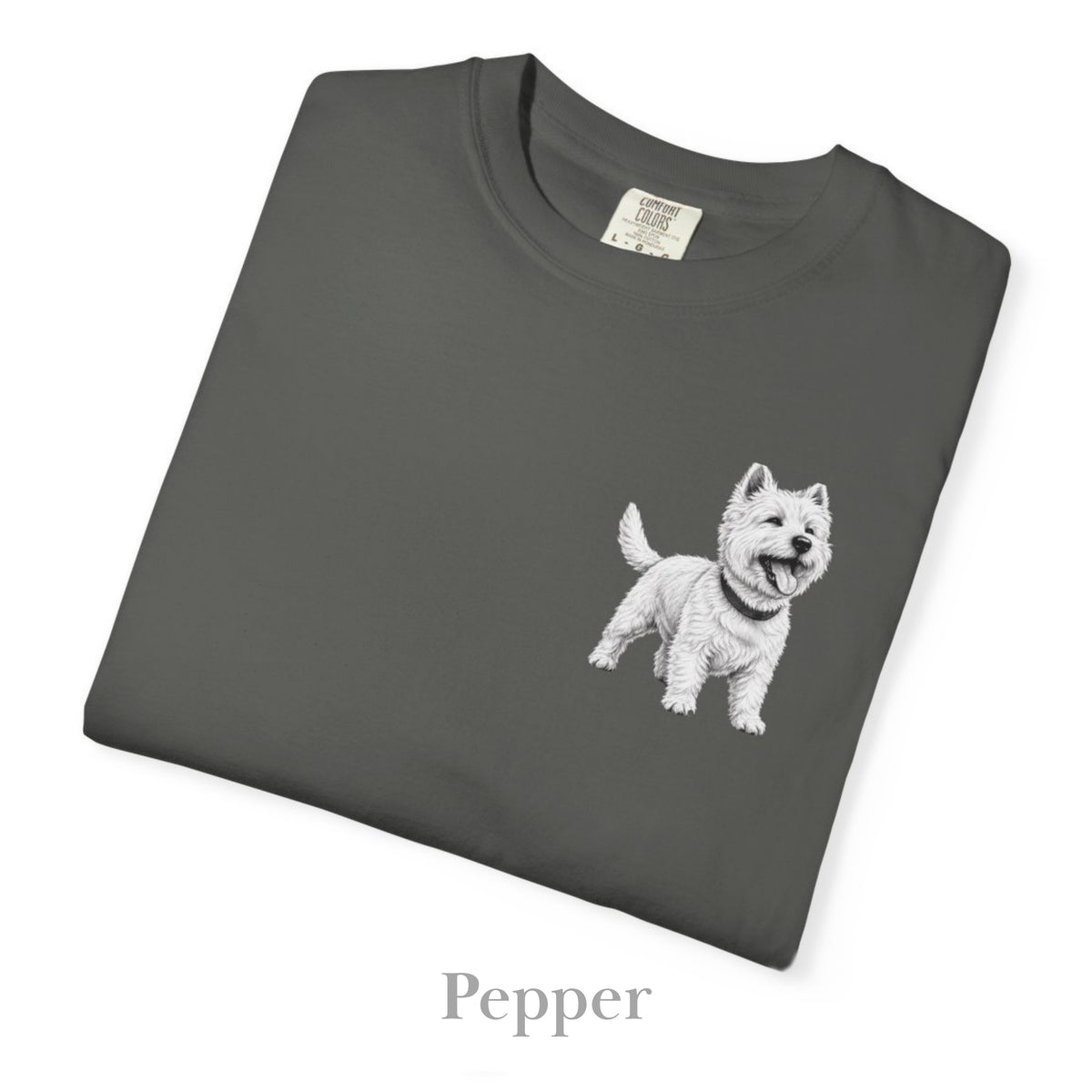 West Highland Terrier , Illustrated Unisex T-Shirt | Exceptional Comfort