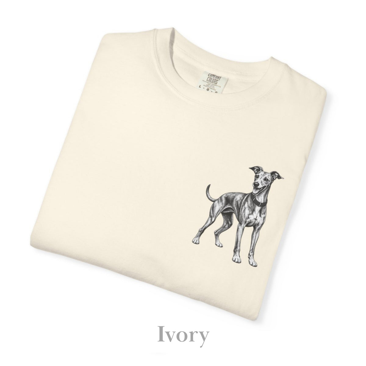 Greyhound Illustration, Illustrated Unisex T-Shirt | Exceptional Comfort