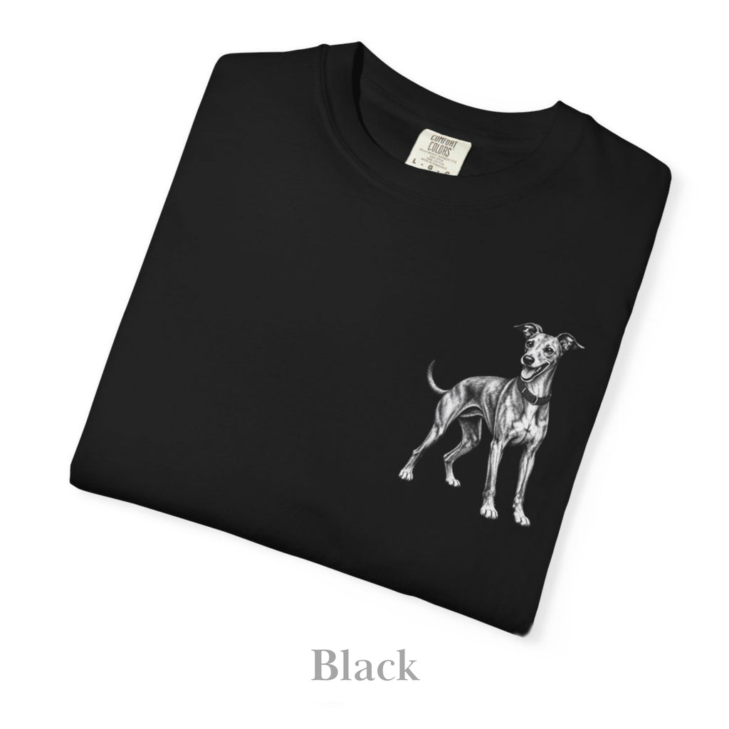 Greyhound Illustration, Illustrated Unisex T-Shirt | Exceptional Comfort
