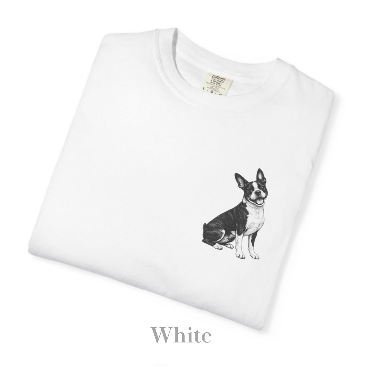 Boston Terrier, Illustrated Unisex T-Shirt | Exceptional Comfort