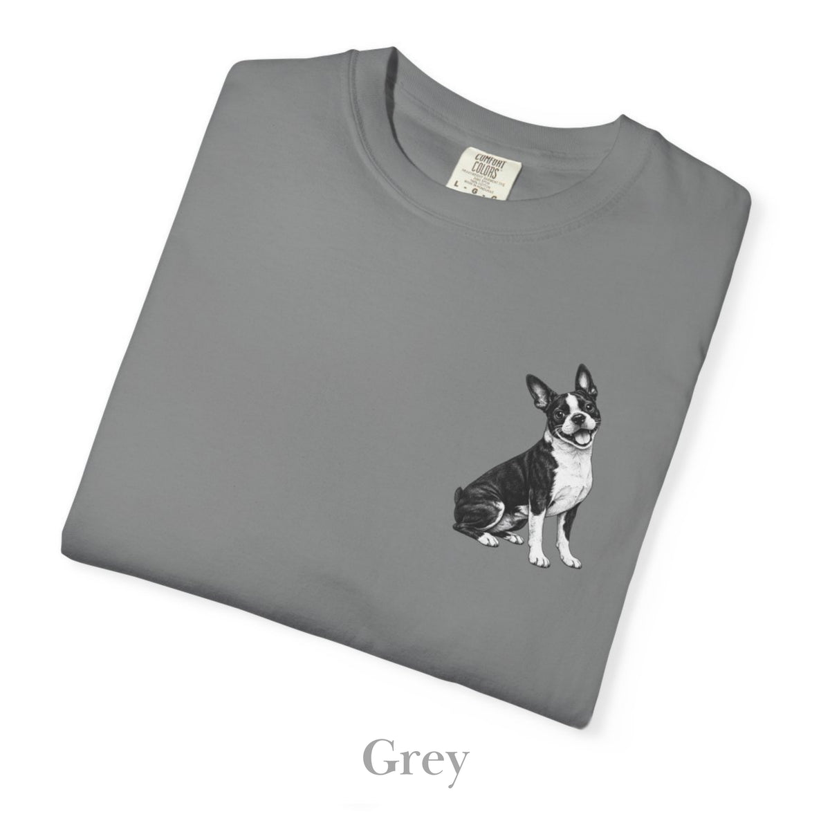 Boston Terrier, Illustrated Unisex T-Shirt | Exceptional Comfort