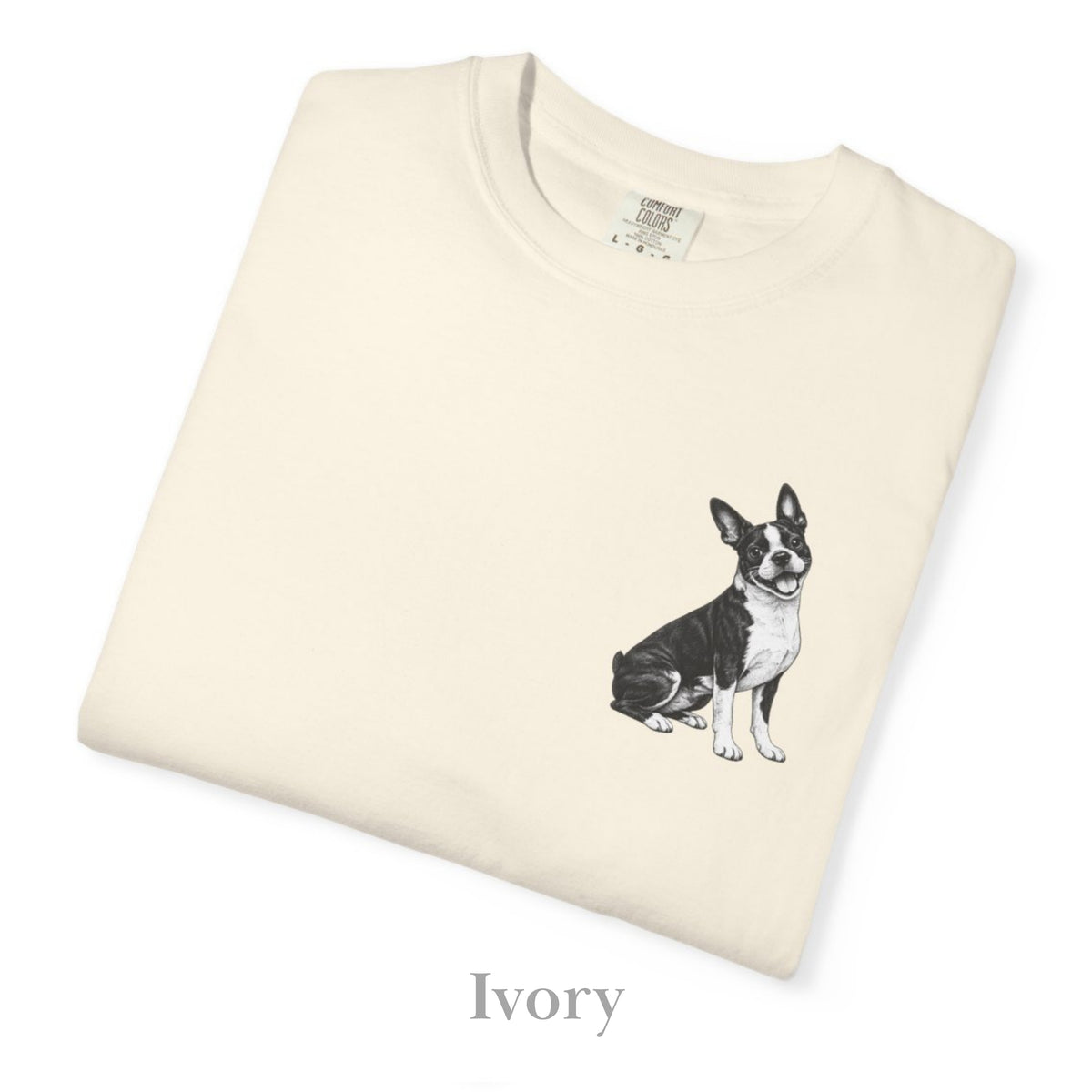 Boston Terrier, Illustrated Unisex T-Shirt | Exceptional Comfort
