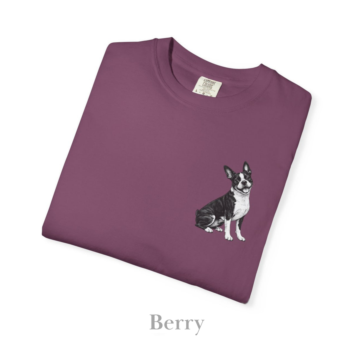 Boston Terrier, Illustrated Unisex T-Shirt | Exceptional Comfort