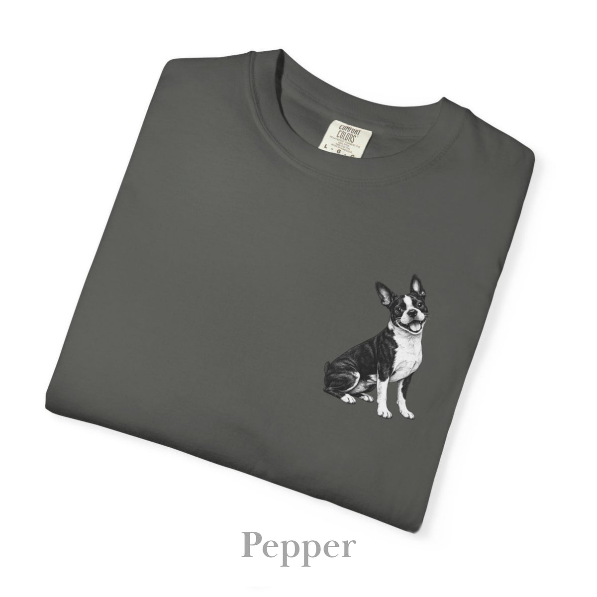 Boston Terrier, Illustrated Unisex T-Shirt | Exceptional Comfort