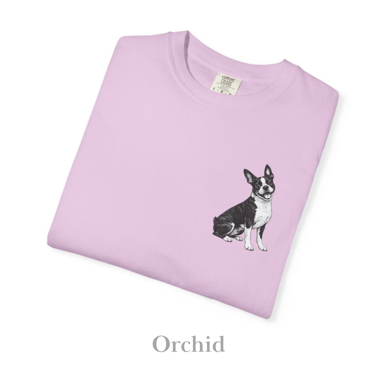 Boston Terrier, Illustrated Unisex T-Shirt | Exceptional Comfort