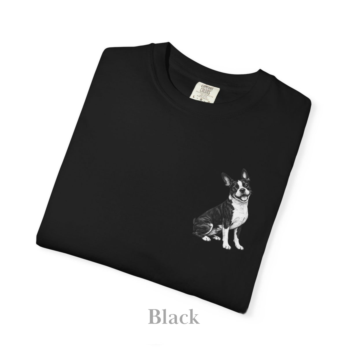 Boston Terrier, Illustrated Unisex T-Shirt | Exceptional Comfort