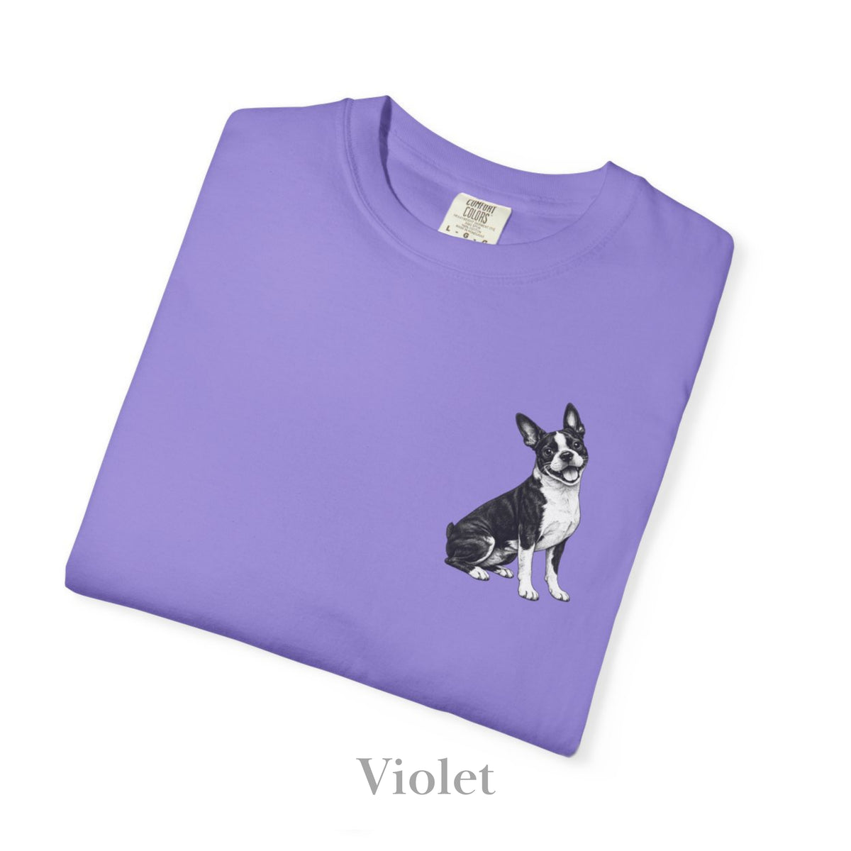 Boston Terrier, Illustrated Unisex T-Shirt | Exceptional Comfort