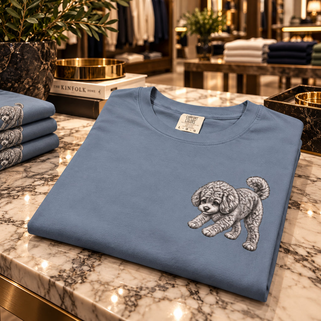 Toy Poodle, Illustrated Unisex T-Shirt | Exceptional Comfort