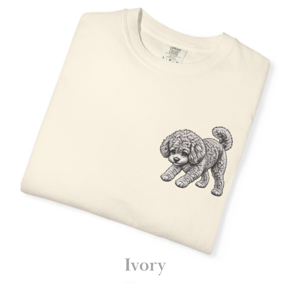 Toy Poodle, Illustrated Unisex T-Shirt | Exceptional Comfort